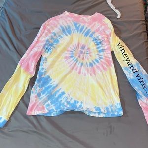 NEVER WARN VINEYARD VINES TIEDIE LONG SLEEVE